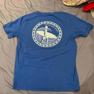 NWOT Vineyard Vines Blue Surfer Mens Small Shirt